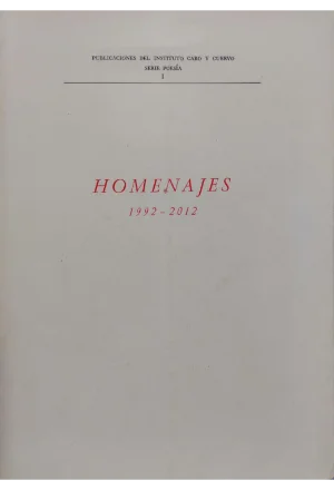 HOMENAJES 1992 2012