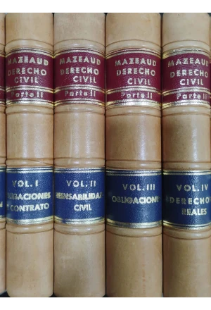 LECCIONES DE DERECHO CIVIL HERMANOS MAZEAUD 16 TOMOS