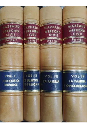 LECCIONES DE DERECHO CIVIL HERMANOS MAZEAUD 16 TOMOS