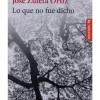 LO QUE NO FUE DICHO