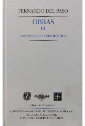 OBRAS III ENSAYO Y OBRA PERIODISTICA