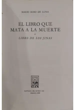 EL LIBRO QUE MATA A LA MUERTE