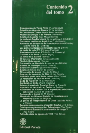 REPORTAJE DE LA HISTORIA 4 TOMOS