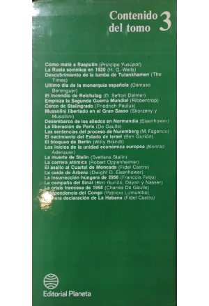 REPORTAJE DE LA HISTORIA 4 TOMOS