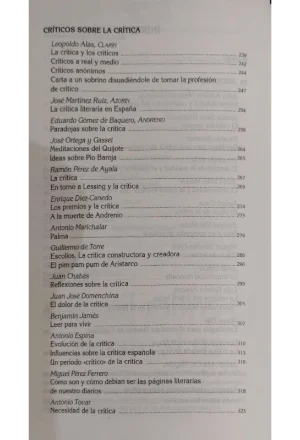LA CRITICA LITERARIA EN LA PRENSA