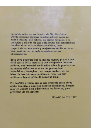 NUEVOS ESCOLIOS A UN TEXTO IMPLICITO DOS TOMOS