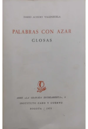 PALABRAS CON AZAR GLOSAS