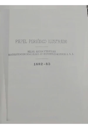 PAPEL PERIODICO ILUSTRADO AÑO II TOMO II 1882-83
