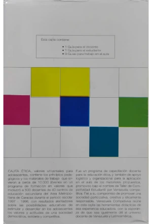 CAJITA ETICA VALORES UNIVERSALES PARA ADOLESCENTES
