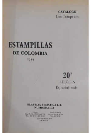 FILA2.jfif CATALOGO HISTORICO FILATELICO COLOMBIA EDICION ESPECIALIZADA 1984