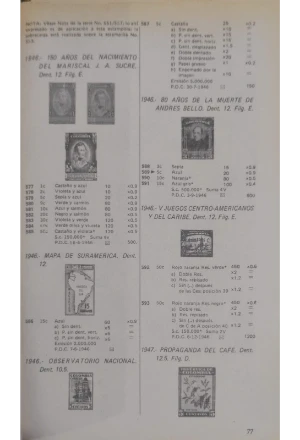 FILA5.jfif CATALOGO HISTORICO FILATELICO COLOMBIA EDICION ESPECIALIZADA 1984
